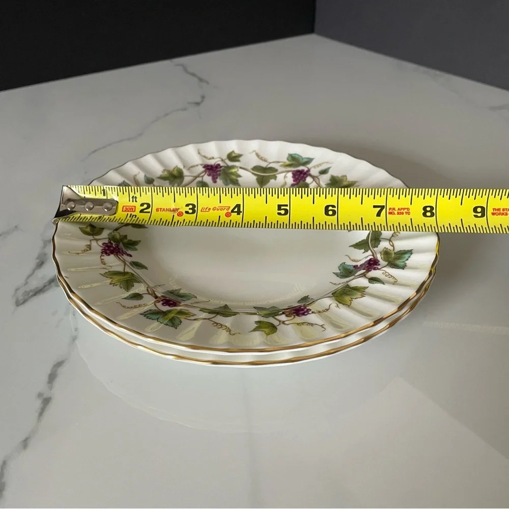 SET of 2 Salad Plates - Bacchanal by Royal Worcester